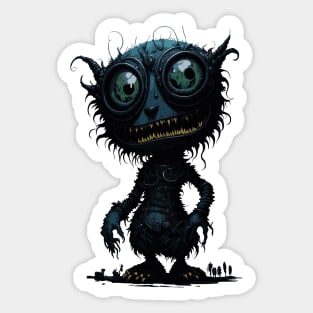 not-so-cute space monster Sticker